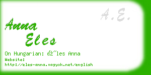 anna eles business card